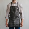 Finlay Leather Charcoal Goatskin Suede Apron image 0