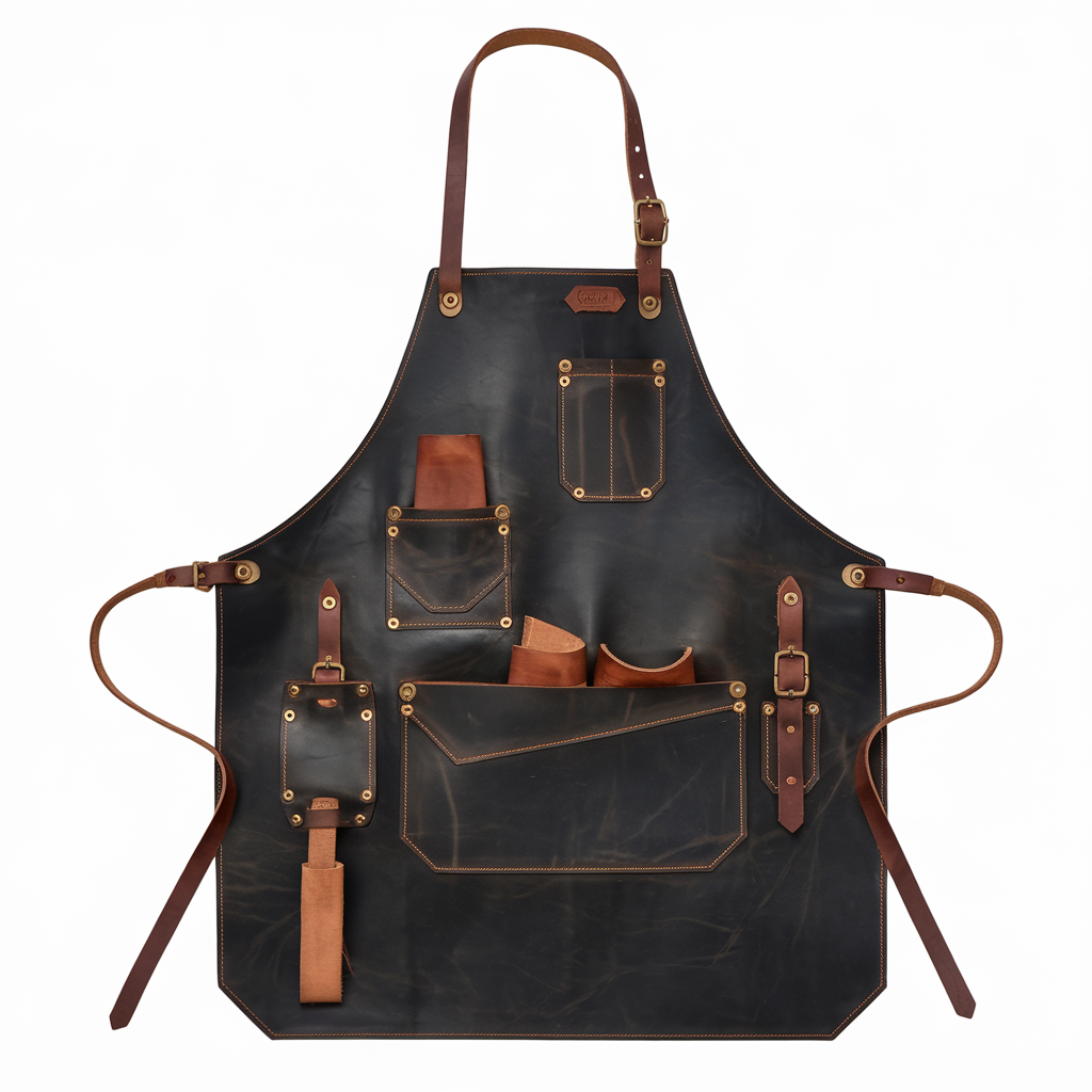 Tavern Royale Leather Bar Apron – A Blend of Durability & Sophistication image 0