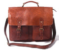 Leather Messenger Briefcase for Men- Personalized Laptop Bag image 0